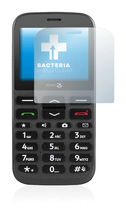 Image de l'appareil Doro 1370 avec une grande variété de protections d'écran.