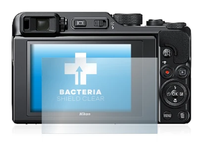 Image de l'appareil Nikon Coolpix A1000 avec une grande variété de protections d'écran.