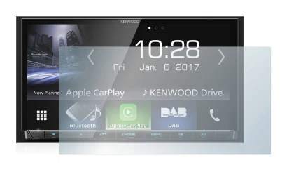 Image de l'appareil Kenwood DMX7017DABS avec une grande variété de protections d'écran.