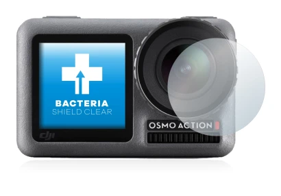 Image de l'appareil DJI Osmo Action (Lentille) avec une grande variété de protections d'écran.