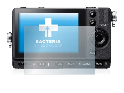 Image de l'appareil Sigma FP avec une grande variété de protections d'écran.