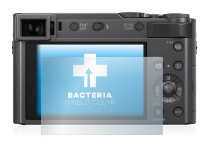 Image de l'appareil Panasonic Lumix DC-TZ200 avec une grande variété de protections d'écran.