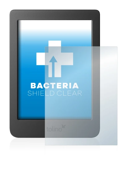 Image de l'appareil Tolino Page 2 avec une grande variété de protections d'écran.