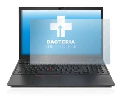 Image de l'appareil Lenovo ThinkPad E15 avec une grande variété de protections d'écran.