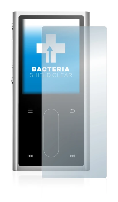 Image de l'appareil FiiO M3K avec une grande variété de protections d'écran.