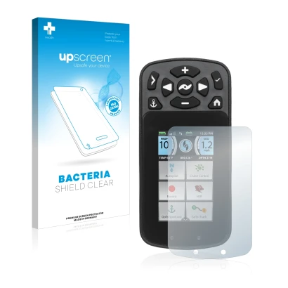Face avant d’un emballage produit avec le logo de la marque upscreen. À côté, l’appareil Minn Kota I-Pilot Link est représenté