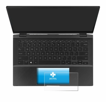 Image de l'appareil ASUS ZenBook Flip 14 UX463FA (Touch Trackpad) avec une grande variété de protections d'écran.
