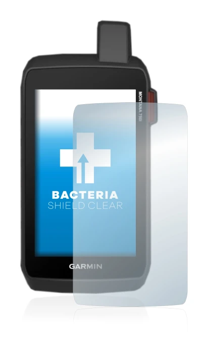 Image de l'appareil Garmin Montana 750i avec une grande variété de protections d'écran.