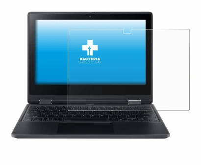 Image de l'appareil Acer TravelMate Spin B3 avec une grande variété de protections d'écran.