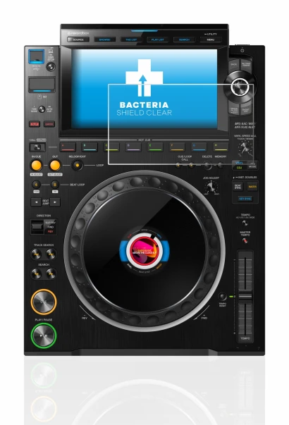 Image de l'appareil Pioneer CDJ 3000 avec une grande variété de protections d'écran.
