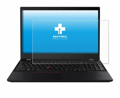 Image de l'appareil Lenovo ThinkPad T15 avec une grande variété de protections d'écran.