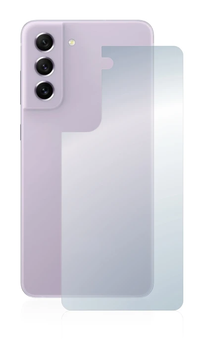 Image de l'appareil Samsung Galaxy S21 FE 5G (Arrière) avec une grande variété de protections d'écran.