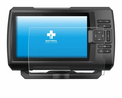 Image de l'appareil Garmin Striker Vivid 7cv avec une grande variété de protections d'écran.
