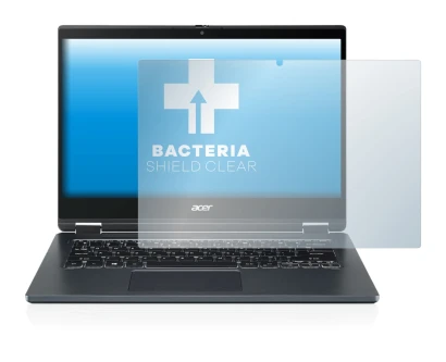 Image de l'appareil Acer TravelMate Spin P4 14" 16:9 avec une grande variété de protections d'écran.