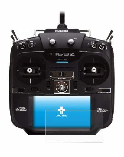 Image de l'appareil Robbe Futaba T16IZ avec une grande variété de protections d'écran.
