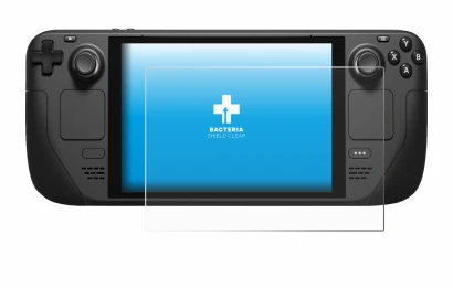 Image de l'appareil Valve Steam Deck avec une grande variété de protections d'écran.