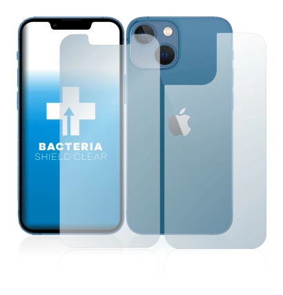Image de l'appareil Apple iPhone 13 mini (Avant+Arrière) avec une grande variété de protections d'écran.