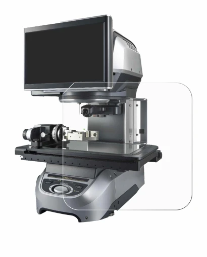 Image de l'appareil Keyence IM-8020 Dessus en verre avec une grande variété de protections d'écran.