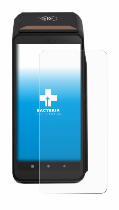 Image de l'appareil ingenico Axium DX8000 avec une grande variété de protections d'écran.