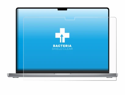 Image de l'appareil Apple MacBook Pro 16" 2021 avec une grande variété de protections d'écran.