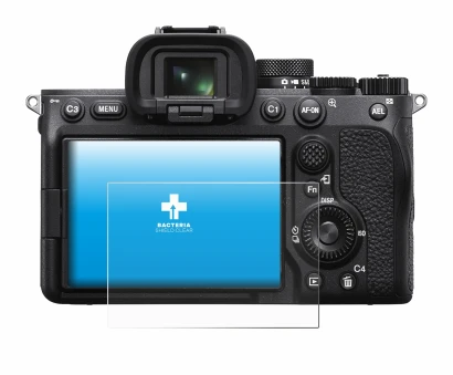 Image de l'appareil Sony Alpha 7 IV avec une grande variété de protections d'écran.