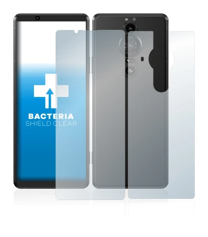 Image de l'appareil Sony Xperia Pro-I (Avant+Arrière) avec une grande variété de protections d'écran.