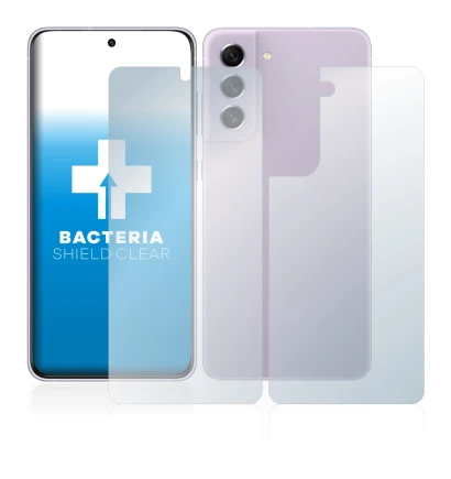 Image de l'appareil Samsung Galaxy S21 FE 5G (Avant+Arrière) avec une grande variété de protections d'écran.