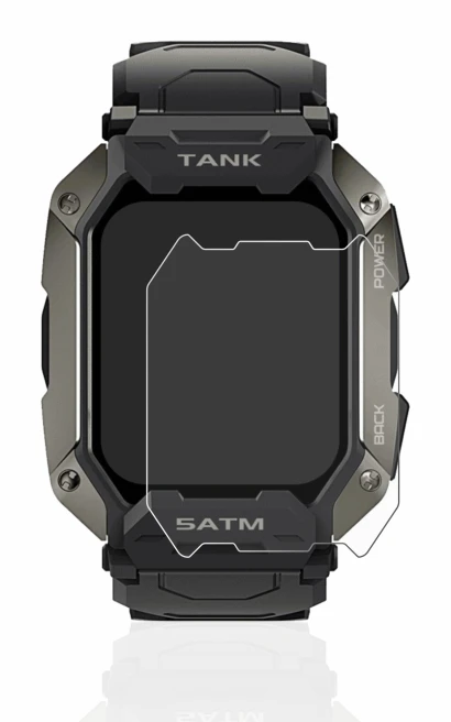Image de l'appareil Kospet Tank M1 avec une grande variété de protections d'écran.