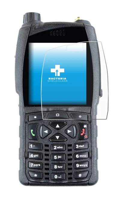 Image de l'appareil Sepura SC20 avec une grande variété de protections d'écran.