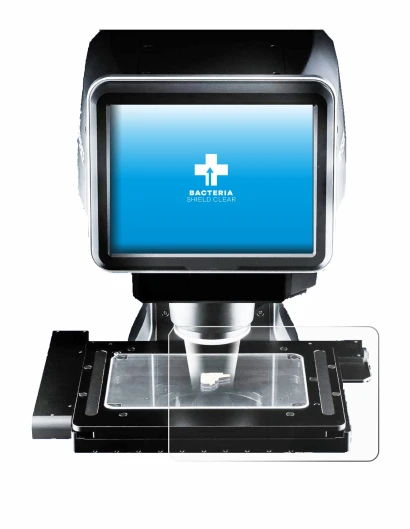 Image de l'appareil Keyence LM-1100 Dessus en verre avec une grande variété de protections d'écran.