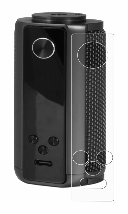 Image de l'appareil Vaporesso Target 200 Mod avec une grande variété de protections d'écran.