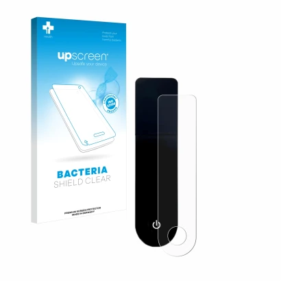 Face avant d’un emballage produit avec le logo de la marque upscreen. À côté, l’appareil Xiaomi Mi 3 E-Scooter est représenté 