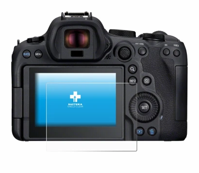 Image de l'appareil Canon EOS R6 Mark II avec une grande variété de protections d'écran.