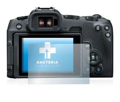Image de l'appareil Canon EOS R8 avec une grande variété de protections d'écran.