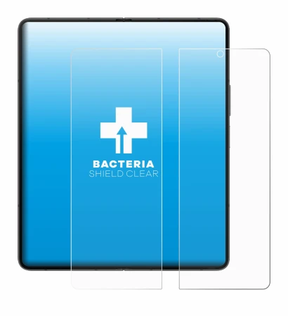 Image de l'appareil Samsung Galaxy Z Fold 5 (Affichage interne) avec une grande variété de protections d'écran.