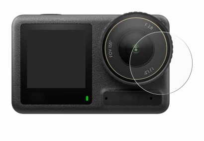 Image de l'appareil DJI Osmo Action 4 (Lentille) avec une grande variété de protections d'écran.