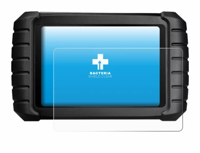 Image de l'appareil iCarsoft CR Max avec une grande variété de protections d'écran.