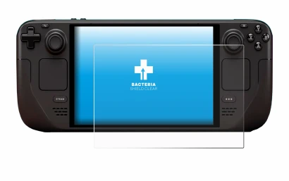 Image de l'appareil Valve Steam Deck OLED avec une grande variété de protections d'écran.