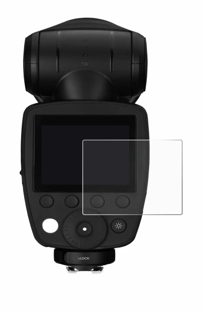 Image de l'appareil Profoto A10 avec une grande variété de protections d'écran.