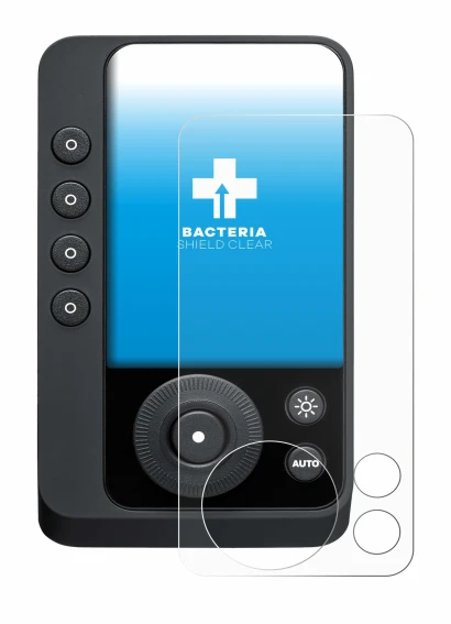 Image de l'appareil Profoto Connect Pro avec une grande variété de protections d'écran.