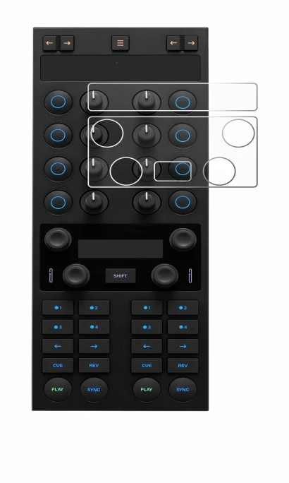 Image de l'appareil Native Instruments Traktor Kontrol X1 MK3 avec une grande variété de protections d'écran.