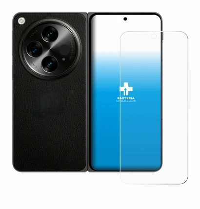 Image de l'appareil OnePlus Open (case-friendly) avec une grande variété de protections d'écran.