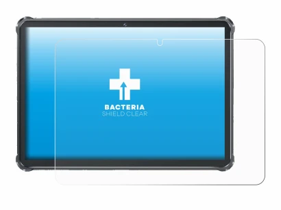 Image de l'appareil Oukitel RT8 avec une grande variété de protections d'écran.