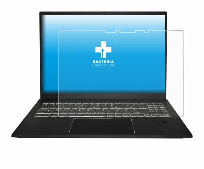 Image de l'appareil MSI Summit E16 AI Studio avec une grande variété de protections d'écran.