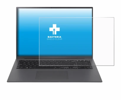 Image de l'appareil LG gram 17" 2024 avec une grande variété de protections d'écran.