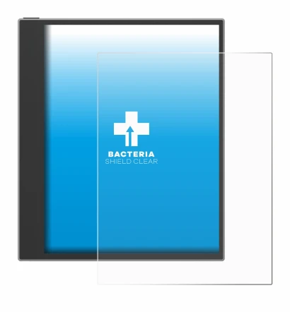 Image de l'appareil PocketBook InkPad Eo (2024) avec une grande variété de protections d'écran.