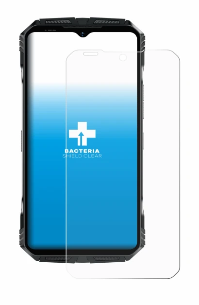 Image de l'appareil Doogee S118 avec une grande variété de protections d'écran.