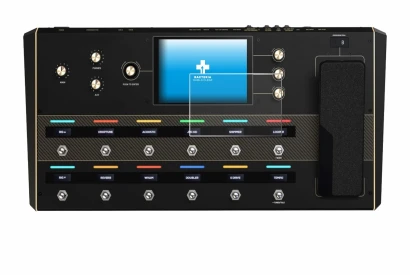 Image de l'appareil Headrush Prime avec une grande variété de protections d'écran.