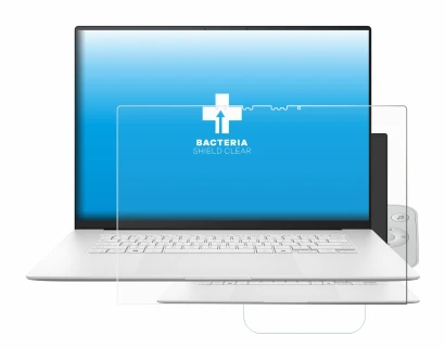 Image de l'appareil ASUS ZenBook S 16 avec une grande variété de protections d'écran.