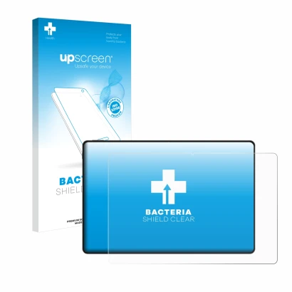 Face avant d’un emballage produit avec le logo de la marque upscreen. À côté, l’appareil Honor Magicpad 2 est représenté avec